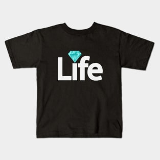 Life creative typography design Kids T-Shirt